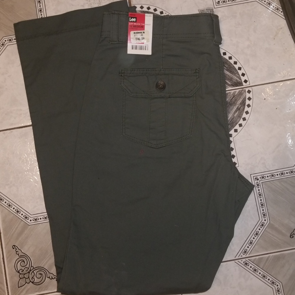 Lee Fit Innovation Stretch Pant-Mallard 12 NWT